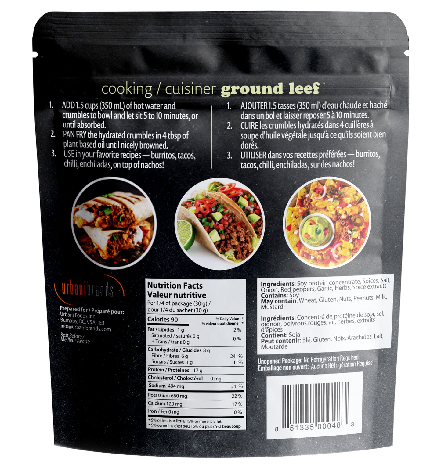 Ground Leef - Taco - Shelf Stable Plant Based Crumble