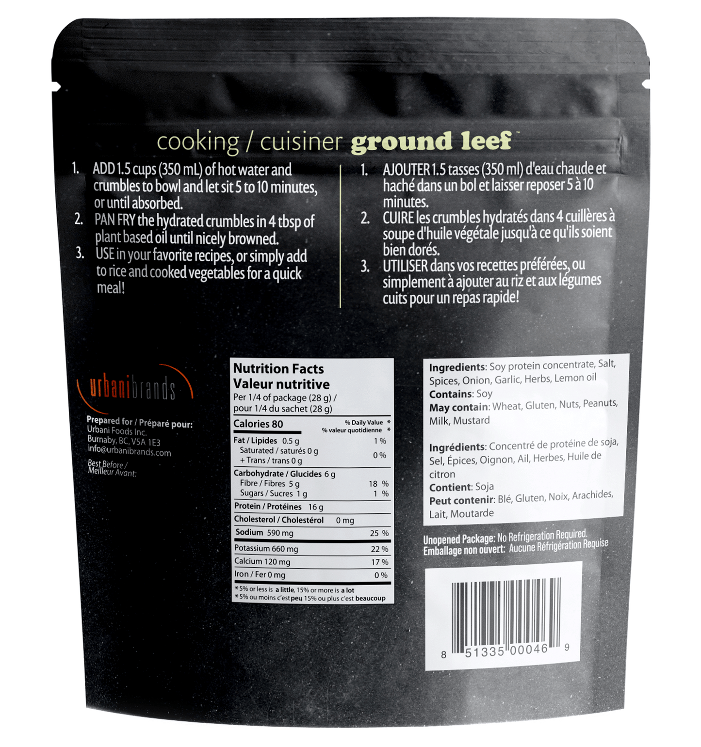Ground Leef - Thai Curry - Shelf Stable Plant Based Crumble