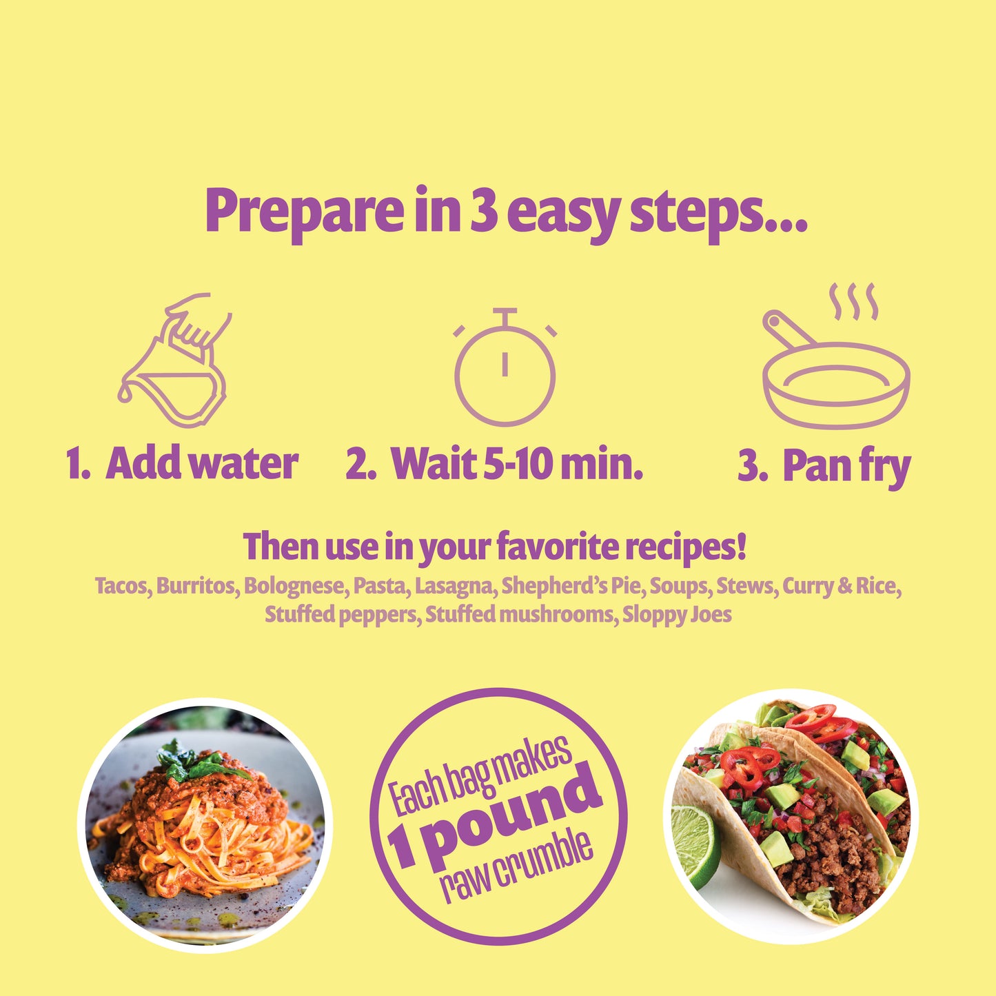 Ground Leef - Taco - Shelf Stable Plant Based Crumble