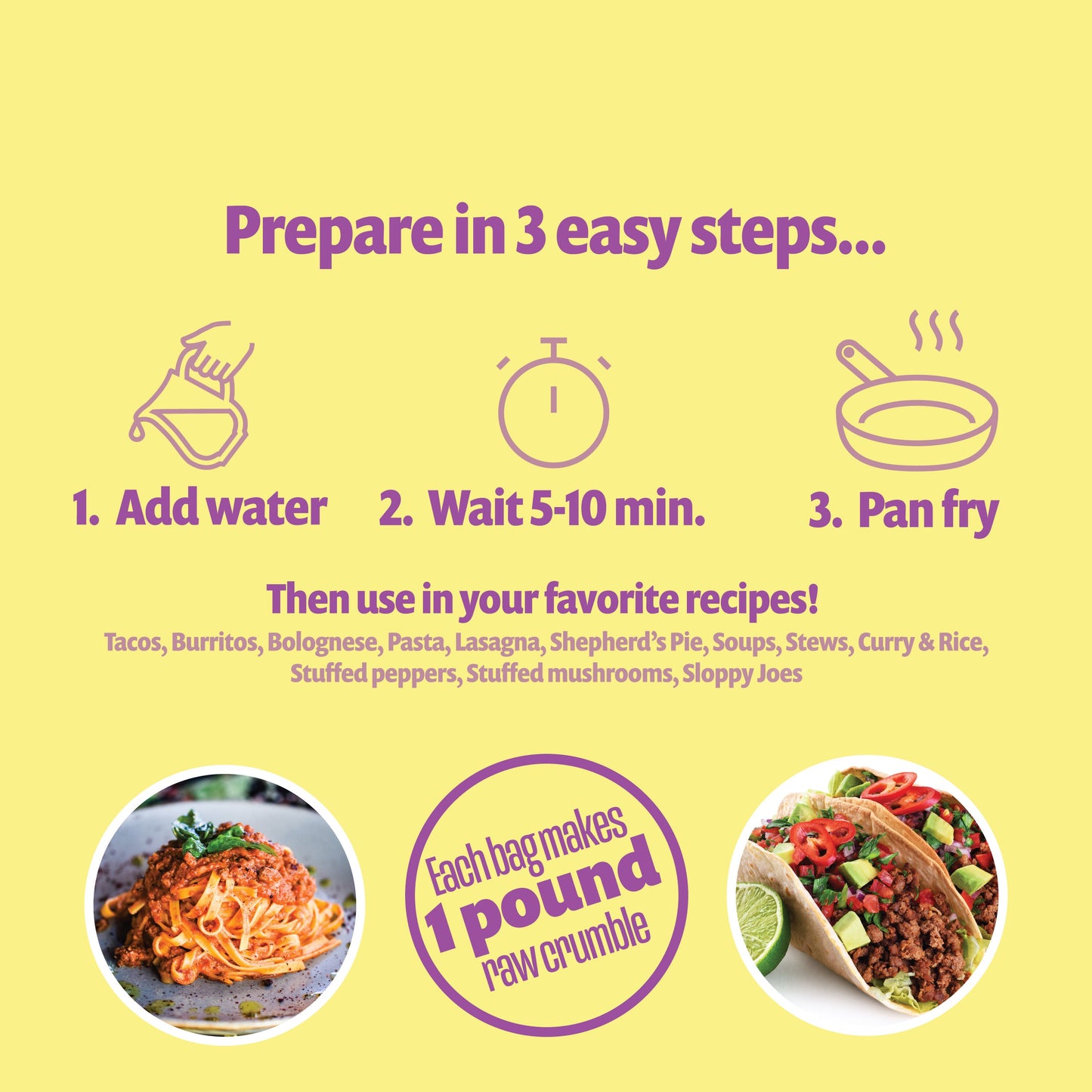 Ground Leef - Unseasoned - Shelf Stable Plant Based Crumble